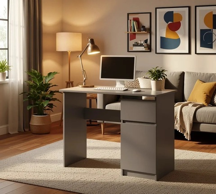 Стол письменный «Денвер» Графит 90 см