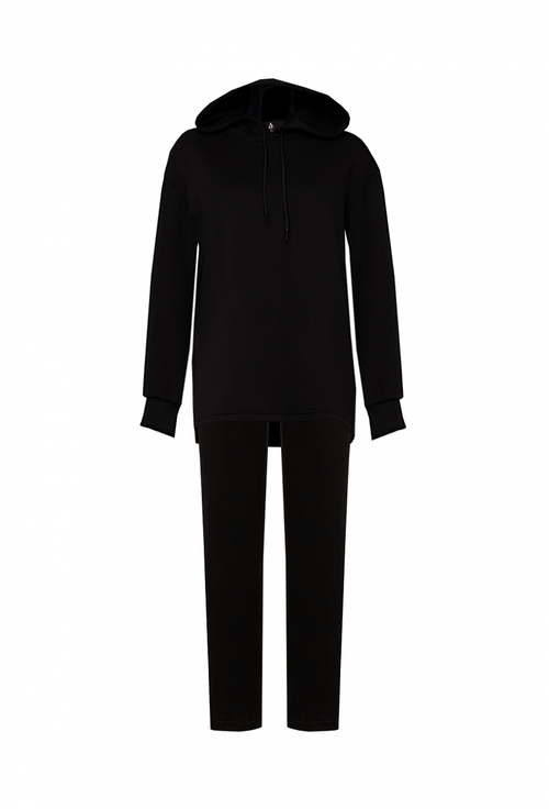 Спортивный костюм с брюками чёрный 14-01-21 SS