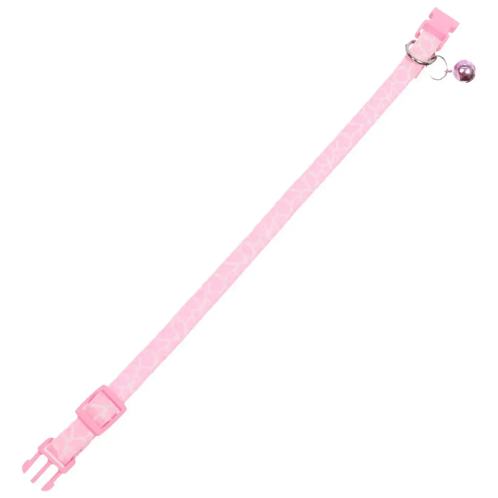 Ошейник с колокольчиком 1*19-32см «Zoo City-Саванна» микс цветов (минивложение 12шт)