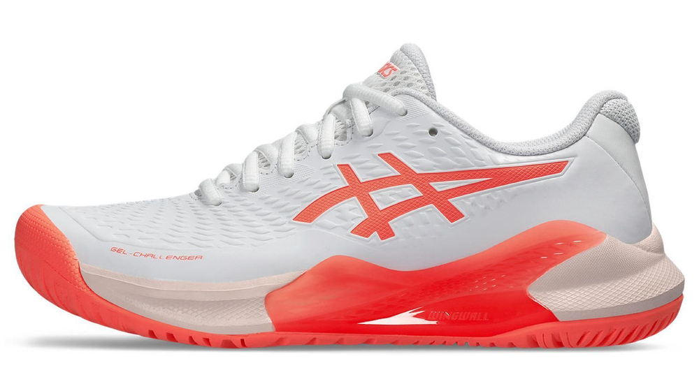 Женские Кроссовки теннисные Asics Gel-Challenger 14 - white/sun coral