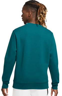 Мужская теннисная кофта Nike Swoosh Club Crew - geode teal/white