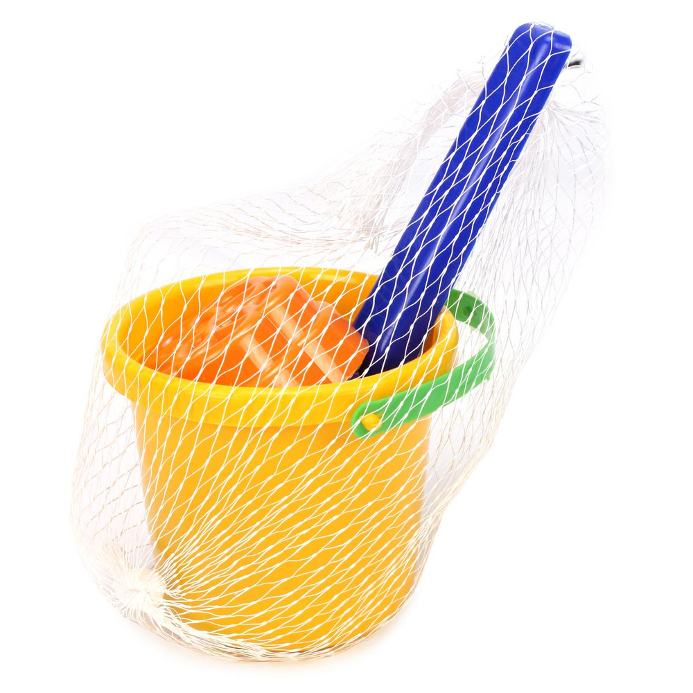 Набор для песка 4 предм. ведерко 0,5л.+ 2 форм. цветочек и звездочка+совочек