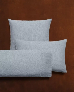 ZARA HOME НАВОЛОЧКА ИЗ ХЛОПКА В ПОЛОСКУ, СИНИЙ