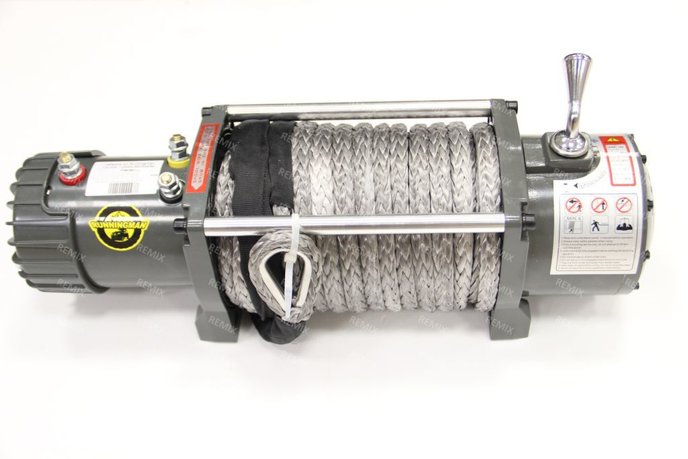 Лебедка электрическая 12V Electric Winch 12000lbs / 5443 кг (блок управления влагозащищен IP66) с кевларовым тросом 10mm 4922