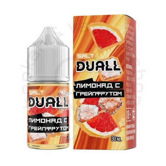 Безникотиновая жидкость для ЭСДН DUALL ZERO с ароматом лимонада с грейпфрутом, 28мл, 0мг/см3 (M)