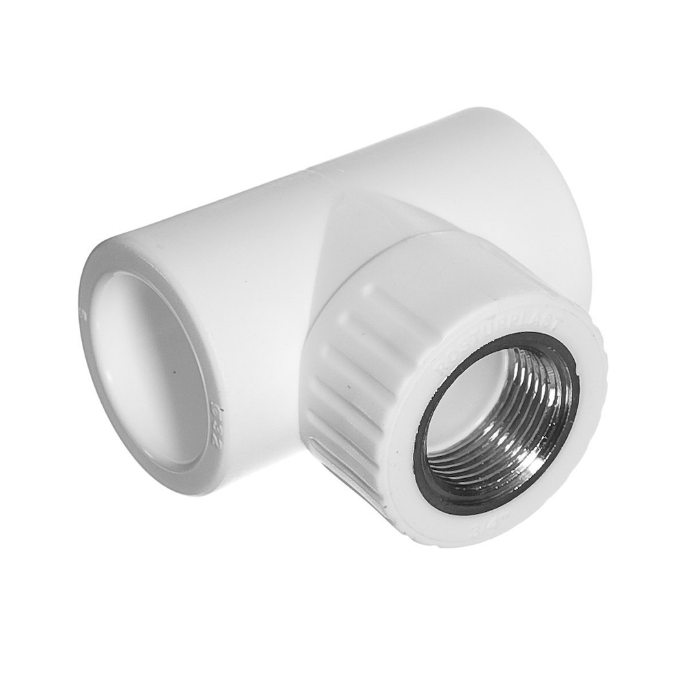 Тройник комб. ВР Ø 25*3/4 ППР (белый)