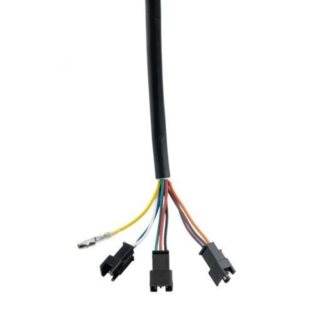 Ручка газа с вольтметром и кнопками серебряная (кабель 1,7м) для электросамокатов электровелосипедов