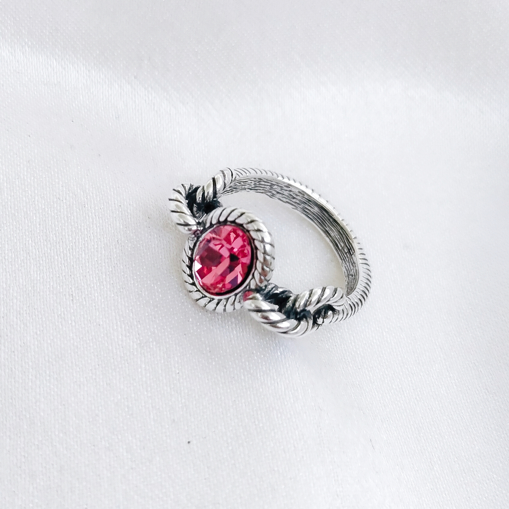 "Вектра"  кольцо в серебряном покрытии из коллекции "Форсаж" от Jenavi