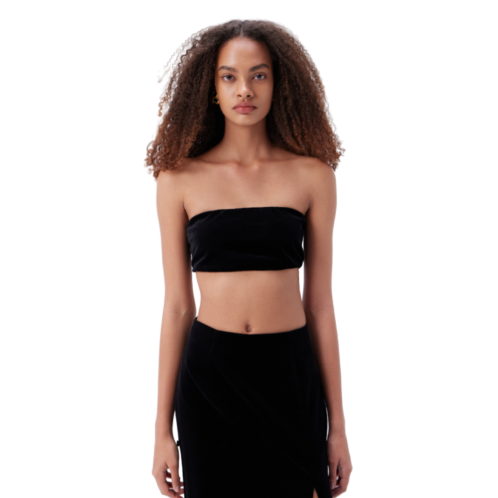 Бархатный топ-бандо