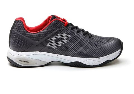 Теннисные кроссовки Lotto Mirage 300 III Clay - all black/all white/reef red