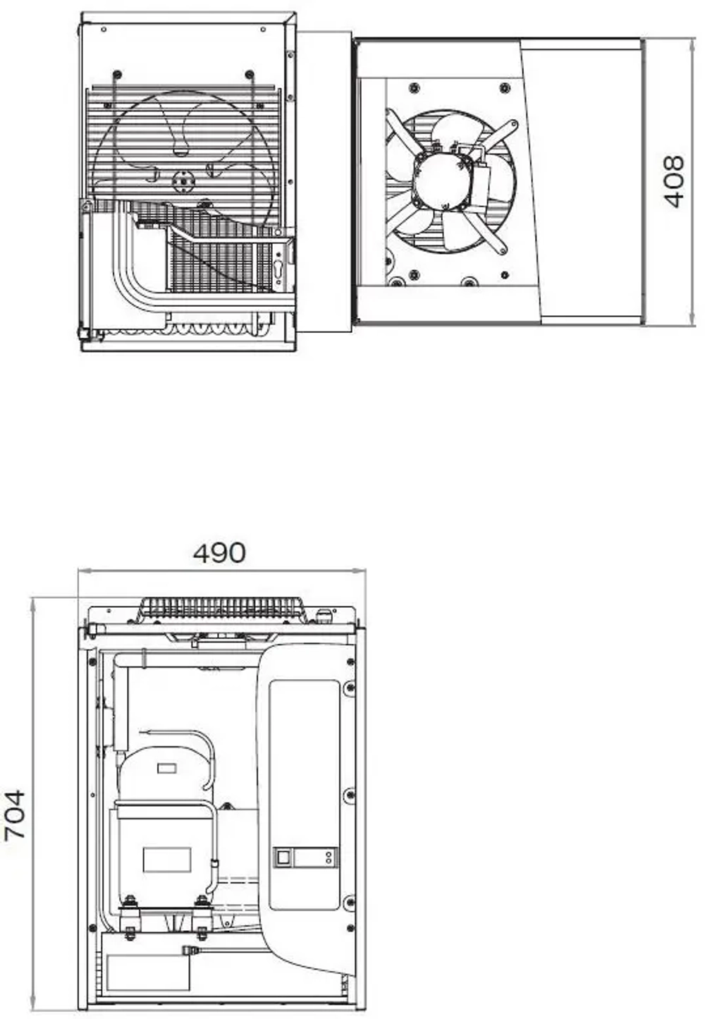 Среднетемпературный моноблок Polair MM 115 S