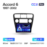 Teyes CC2 Plus 9" для Honda Accord 6 1997-2002