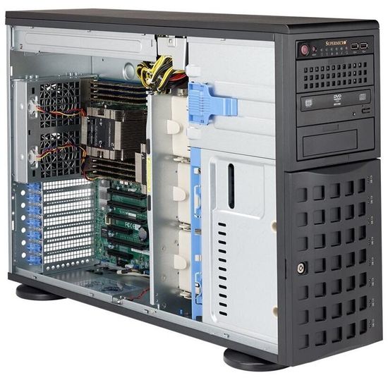 Сервер Supermicro SuperServer 7049P-TRT без процессора/без ОЗУ/без накопителей/количество отсеков 3.5" hot swap: 8/1280 Вт/LAN 10 Гбит/c
