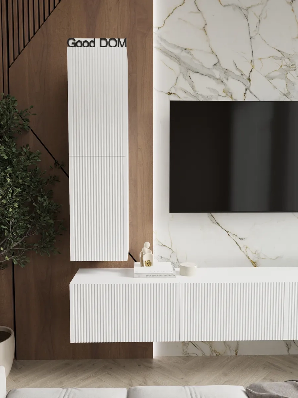 Шкаф для ТВ-зоны, 110см.