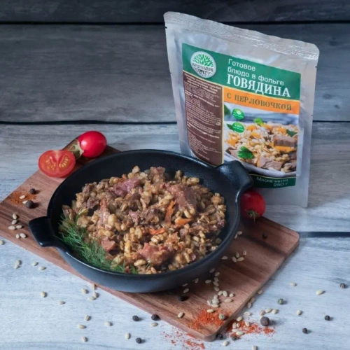 Говядина с перловочкой Кронидов