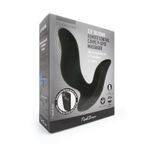 Черный вибромассажер простаты с пультом ДУ 3,5’’ Remote Control Curve P-spot Massager - 12 см.