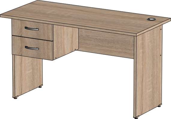 Стол письменный 2 ящика Стандарт- дуб сонома