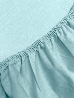 Постельное белье перкаль Сказка "Котики (мята)" 1,5-сп Наволочка 50х70 см 1 шт Простынь на резинке 90x200 см Пододеяльник 145x215 см