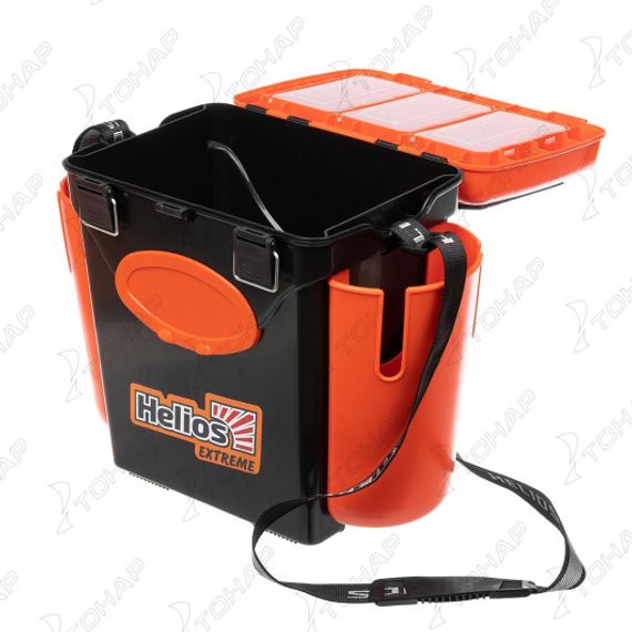 Ящик зимний Helios "FishBox" односекционный (10л) оранжевый