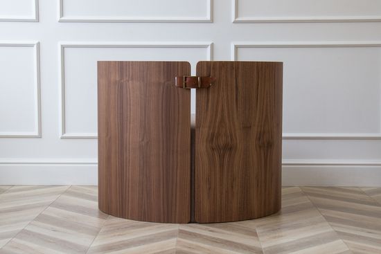 Кресло крутящееся Lagom 800 (светло-серый твид, орех)