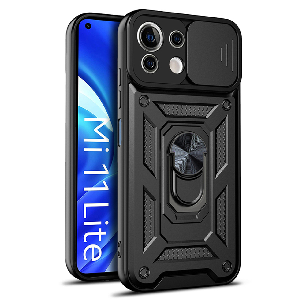 Чехол с кольцом Bumper Case для Xiaomi Mi 11 Lite