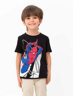 Футболка для мальчиков Человек-Паук, р. 86-92, черный 6485917, 1 шт.