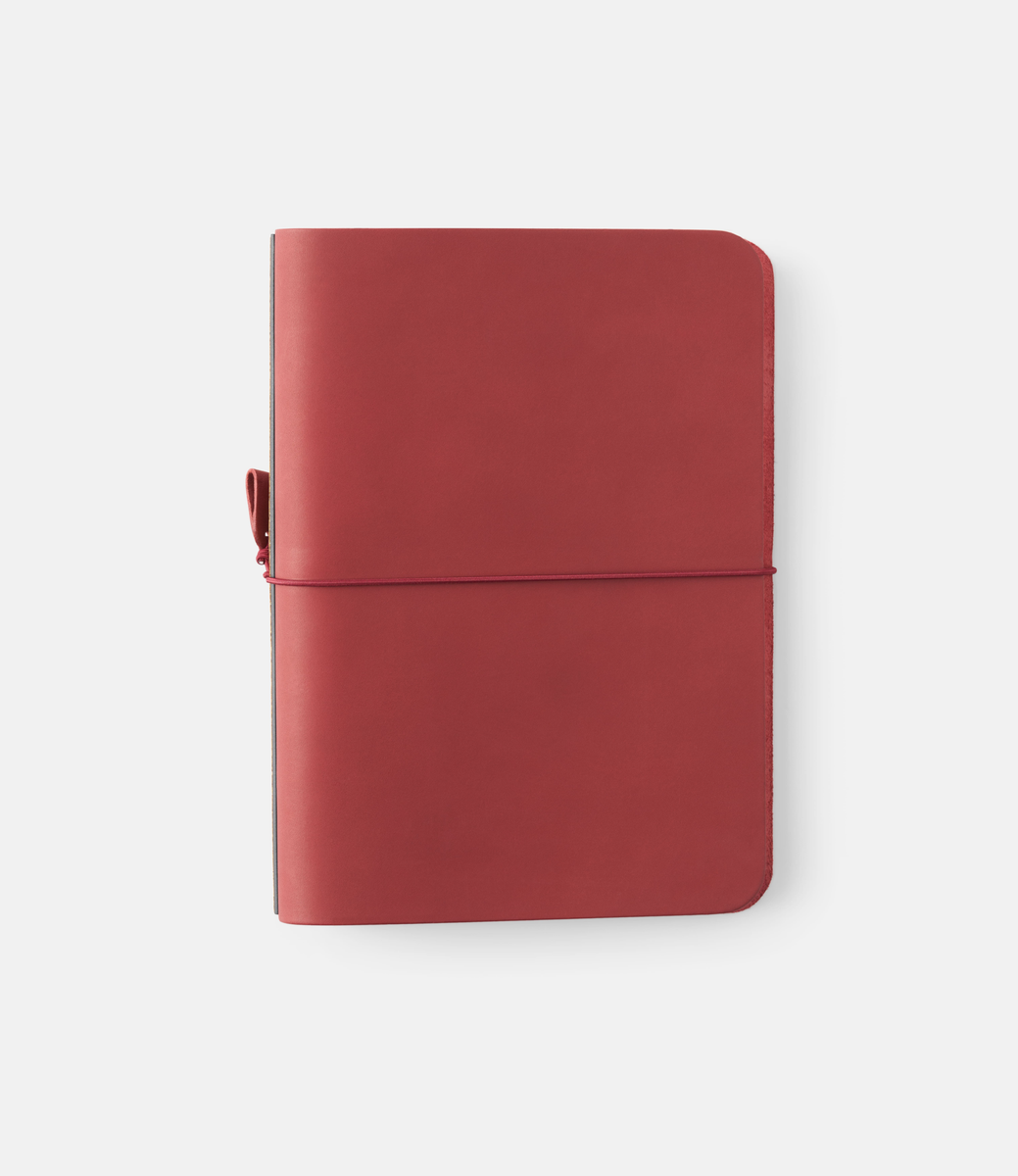 Antou NOTA Work set veg tanned leather Deep Red — модульный блокнот