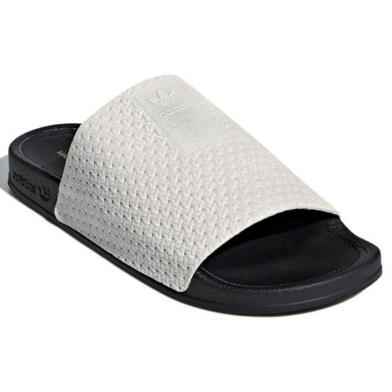 Adidas Adilette Luxe 'White Black'