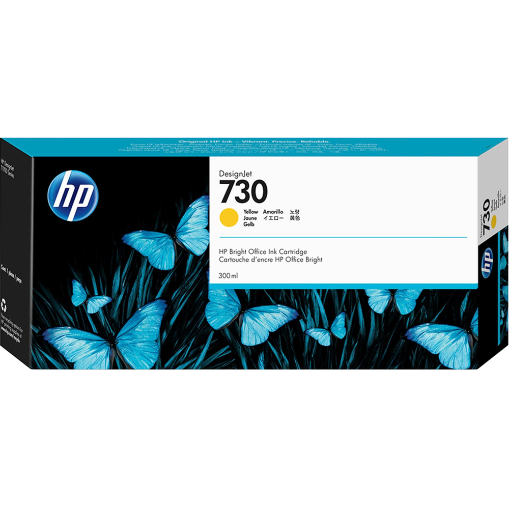 Картридж струйный HP 730 P2V70A жел. для для DesignJet T1700 (300 мл)