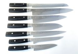 СЕТ кухонных ножей серия Zen, дамасская сталь, YAXELL, Японияфотография - 1