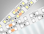 GS3702 2835 240Led /24W m/ 24V IP20 4500K/ 5000*14*1.2mm (2 конт.)