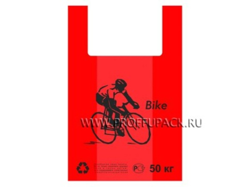 Пакет-майка 34*55см Байк особо прочная (50шт/уп)