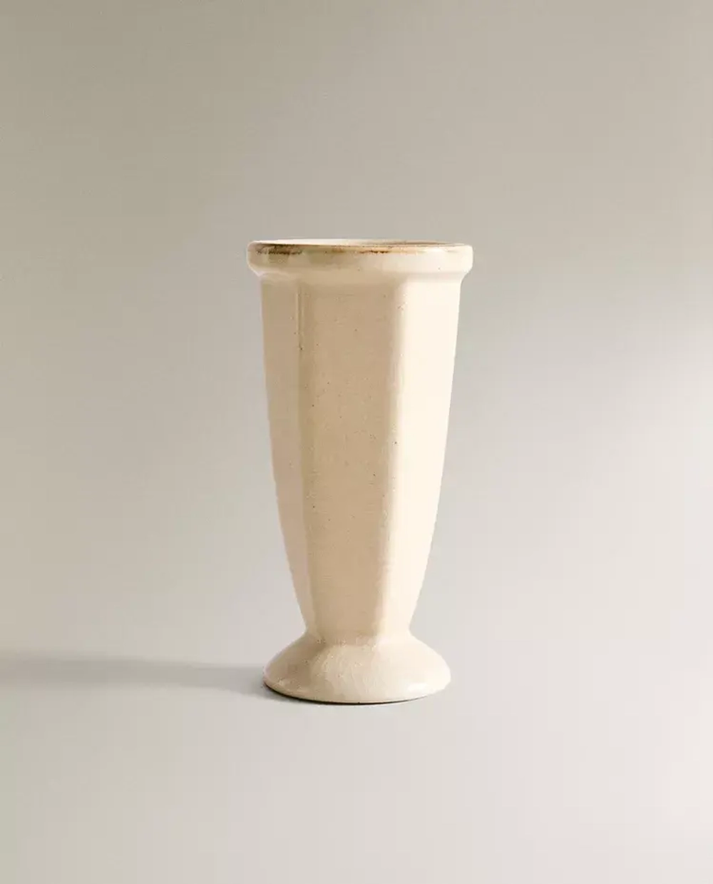 ZARA HOME КЕРАМИЧЕСКАЯ ВАЗА, БЕЛЫЙ