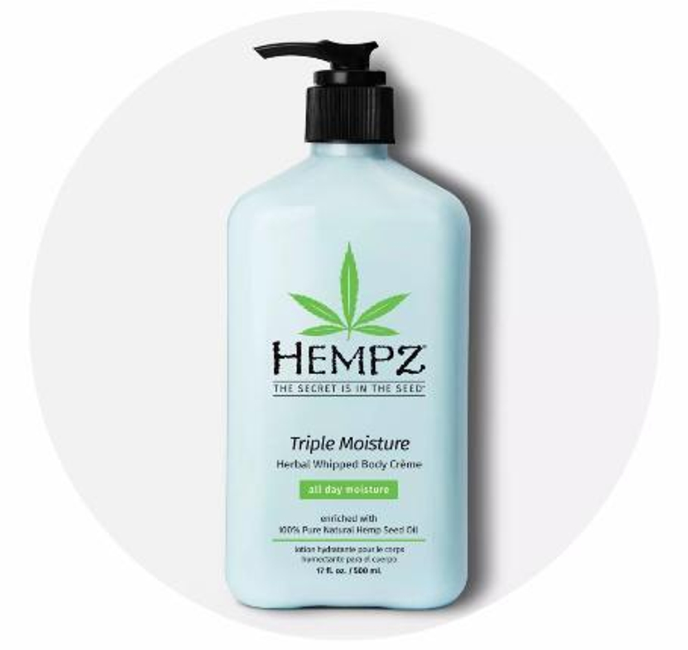 Молочко для тела Тройное увлажнение Hempz Triple Moisture Herbal Whipped Body Creme 500ml