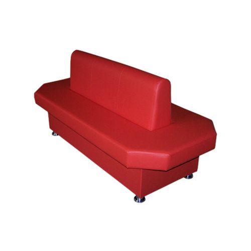 Диван круговой для раздевания, красный