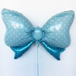 G Шар фигура Бант голубой 43"/ 108 см (БГ-44)