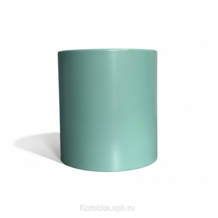 Бюджетная коробка с завальцовкой 12х13см без крышки .Цвет;Светло изумрудный.