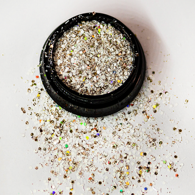 АФН, Глиттер "Megamix" в черной банке QTB41, 1 шт