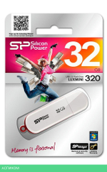 USB Flash-накопитель Silicon-Power LuxMini 320 32GB белый (SP032GBUF2320V1W)