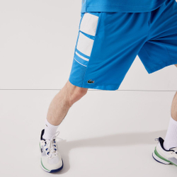 Теннисные шорты Lacoste SPORT Men Printed Side Bands Shorts - Blue