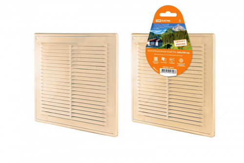 Решетка разъемная с москитной сеткой, бежевая 208х208 TDM 192537