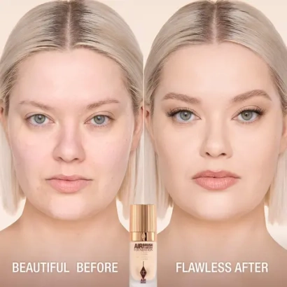 Тон Charlotte Tilbury Airbrush Flawless Foundation 2 Neutral с крыльями