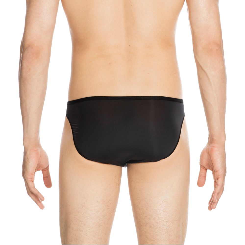 Мужские трусы слипы черные HOM PLUMES Micro Briefs 404756_400004