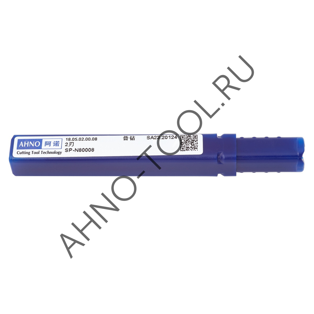 Сверло 6.8мм монолитное твердосплавное 8D без подвода СОЖ. для цвет.металлов SP-N800080680 VHM AHNO