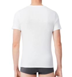 Мужская теннисная футболка Lacoste Slim Fit Loungewear 3-Pack - white/grey/black