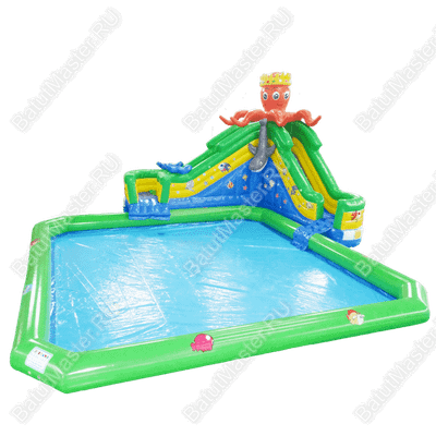 Наземный надувной аквапарк «Осьминог» 31*23*6 м