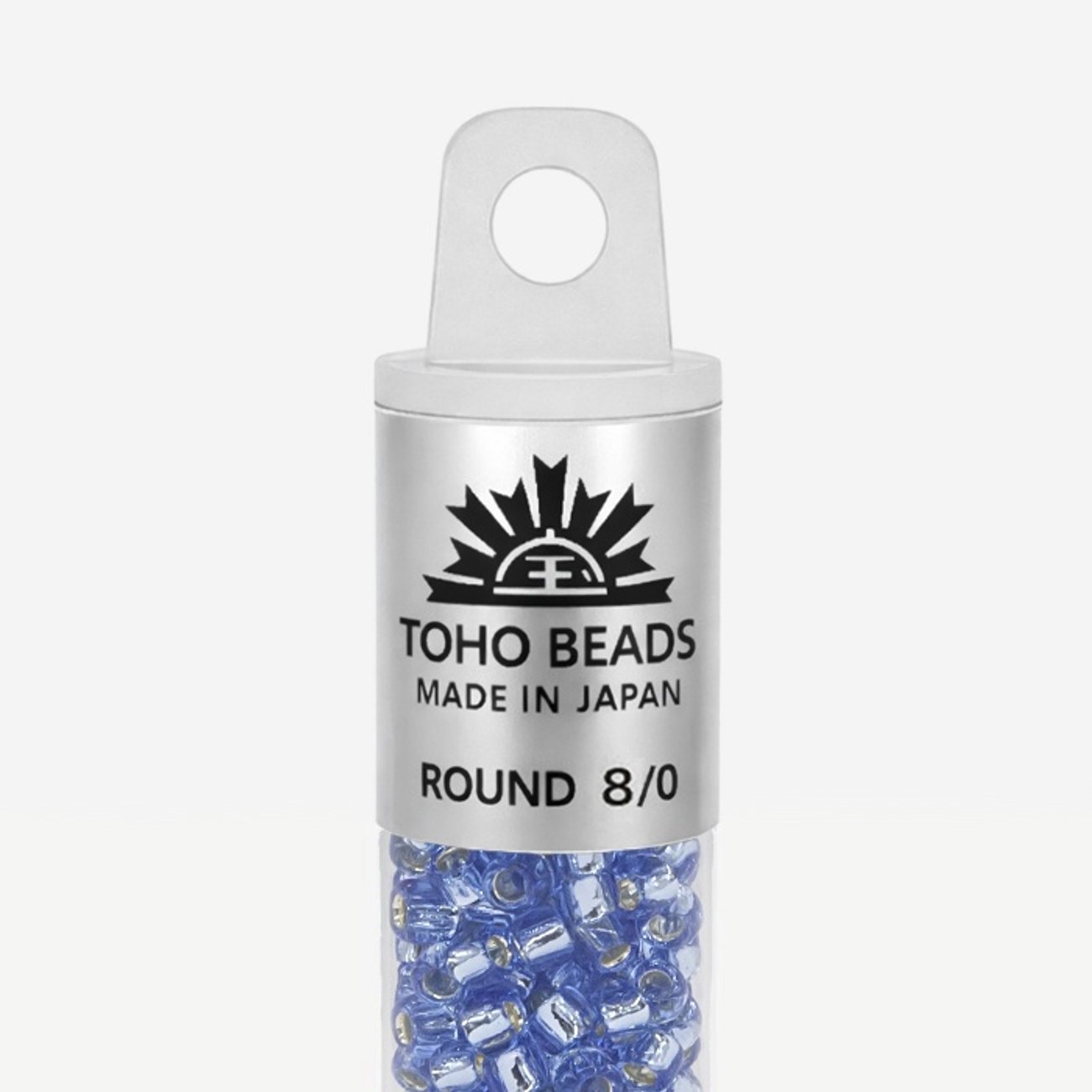 Японский бисер TOHO Round 8/0 (№33), с внутренним серебрением, прозрачный