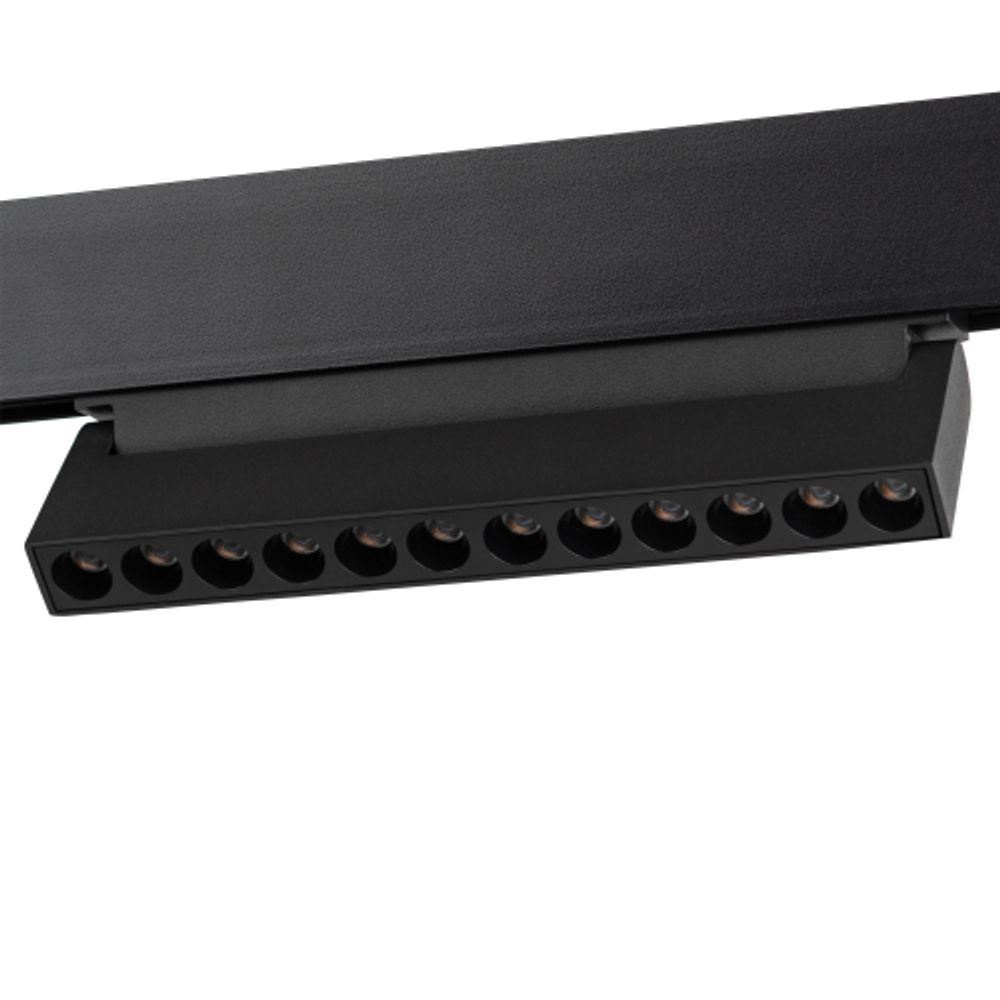 Магнитный трековый светильник ЭРА TRM20-4-22-12W3K-B для системы NOVA 48V 12Вт 3000К направленный свет черный