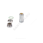 Кран шаровой латунь сливной R65D хром Ду 8 Ру42 НР/штуц 1/4" под ключ Giacomini R65DX011