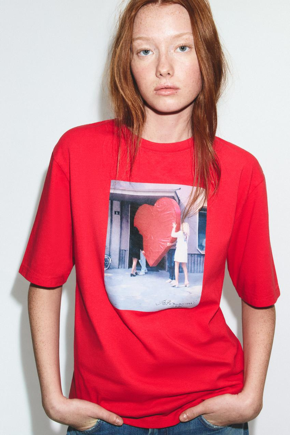 ZARA ФУТБОЛКА BOGDANKA POZNANOVIĆ ©2026, КРАСНЫЙ